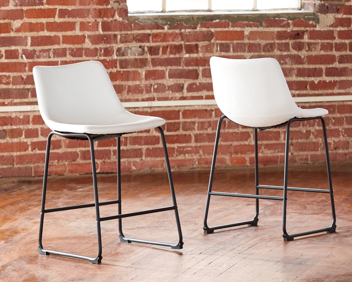 Centiar Counter Height Bar Stool (Color: White, Barstool Height: Counter Height)
