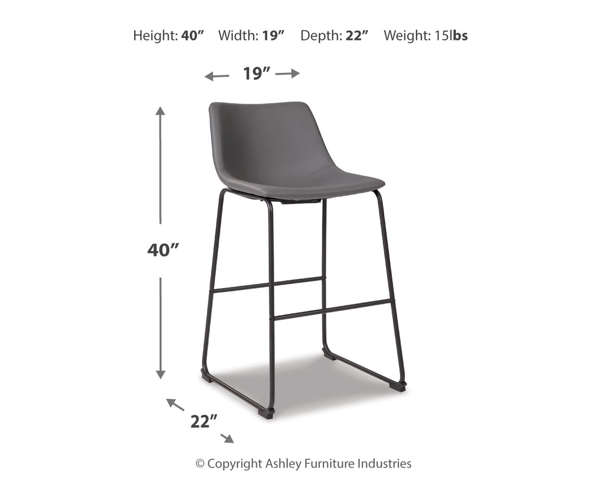 Centiar Counter Height Bar Stool (Color: Gray, Barstool Height: Pub/Bar Height)