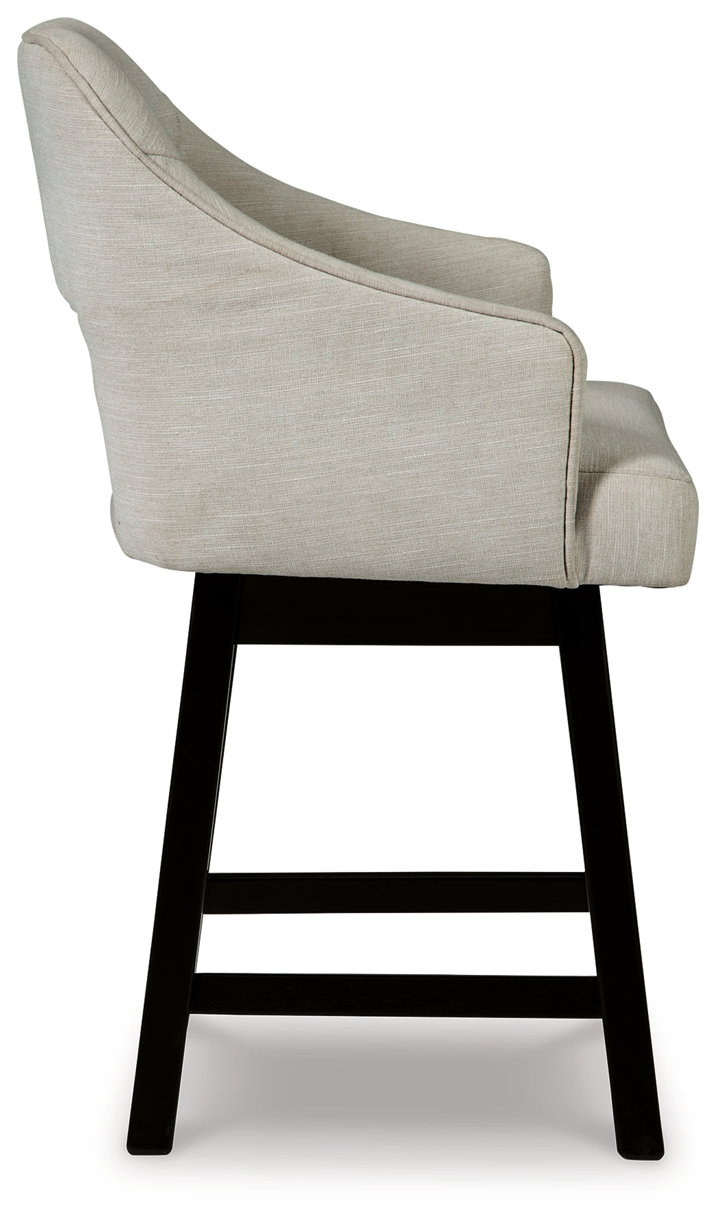 Tallenger Counter Height Bar Stool (Color: Linen/Brown, Barstool Height: Counter Height)