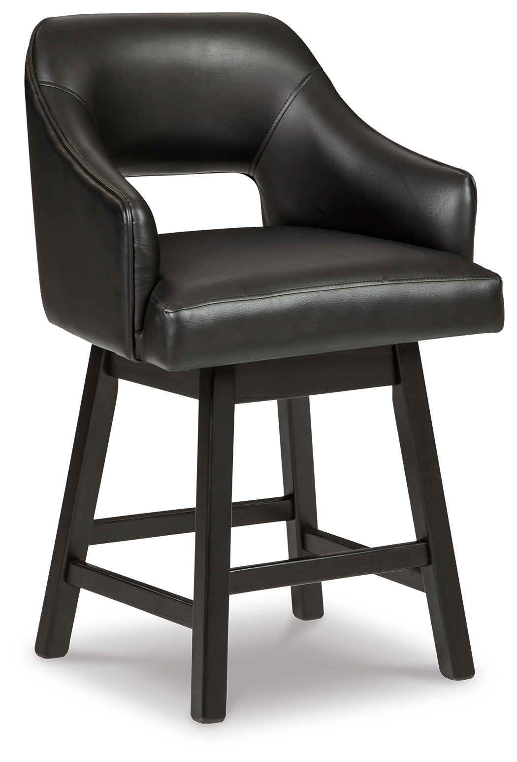 Tallenger Counter Height Bar Stool (Color: Black/Dark Brown, Barstool Height: Counter Height)