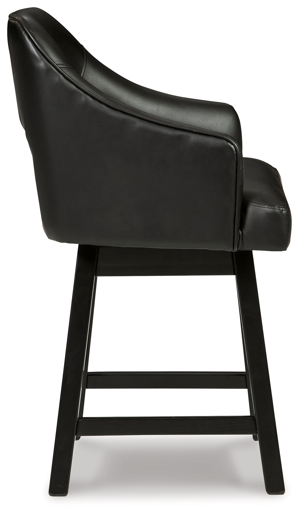 Tallenger Counter Height Bar Stool (Color: Black/Dark Brown, Barstool Height: Counter Height)