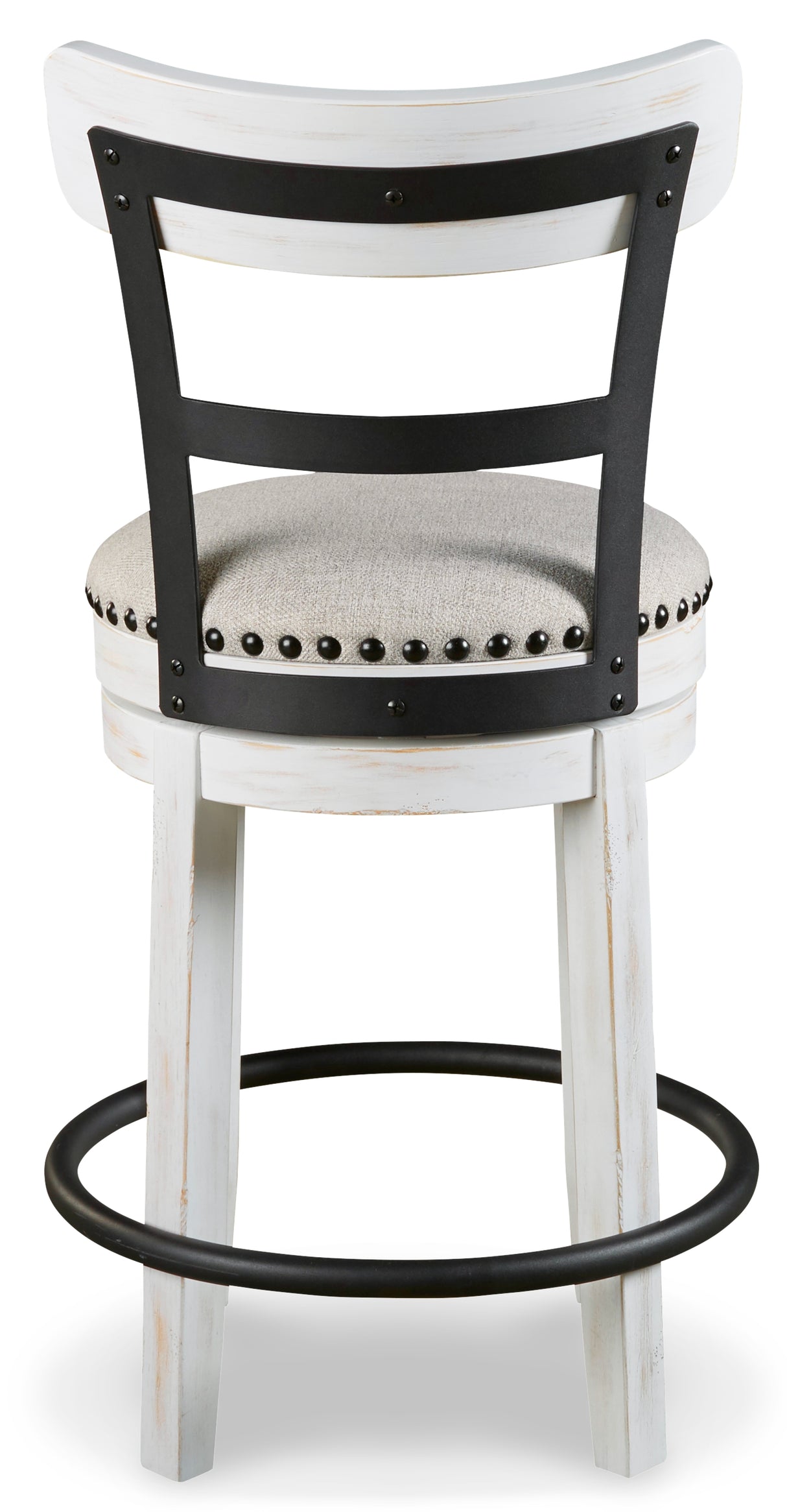 Valebeck Counter Height Bar Stool (Color: White, Barstool Height: Counter Height)