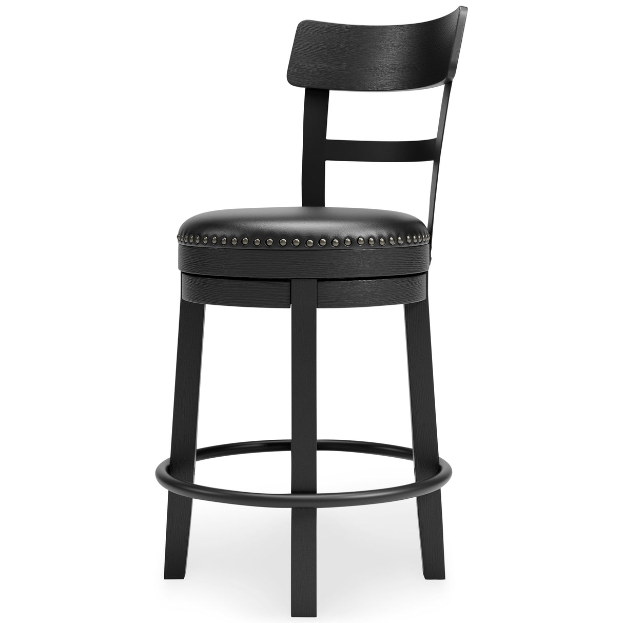 Valebeck Counter Height Bar Stool (Color: Black, Barstool Height: Counter Height)