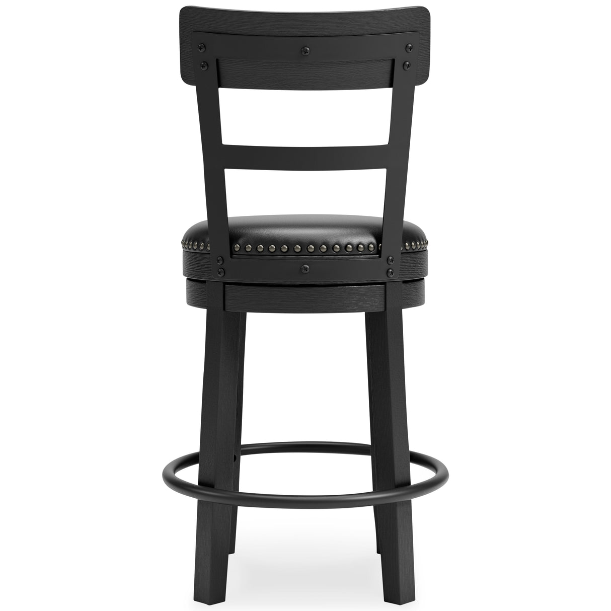 Valebeck Counter Height Bar Stool (Color: Black, Barstool Height: Counter Height)