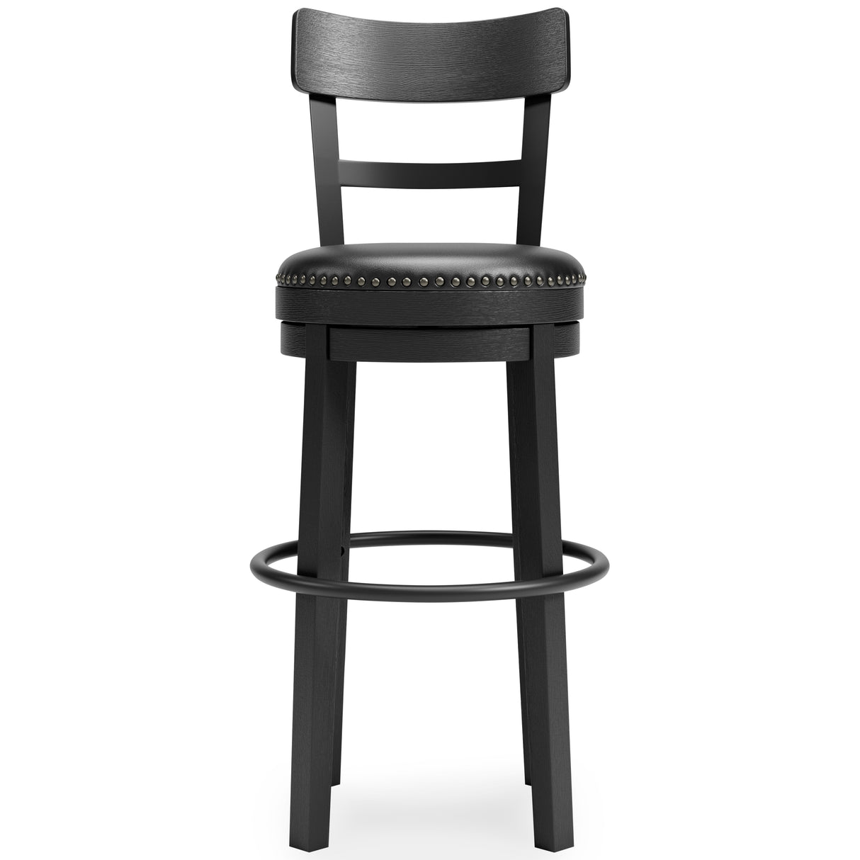 Valebeck Counter Height Bar Stool (Color: Black, Barstool Height: Pub/Bar Height)