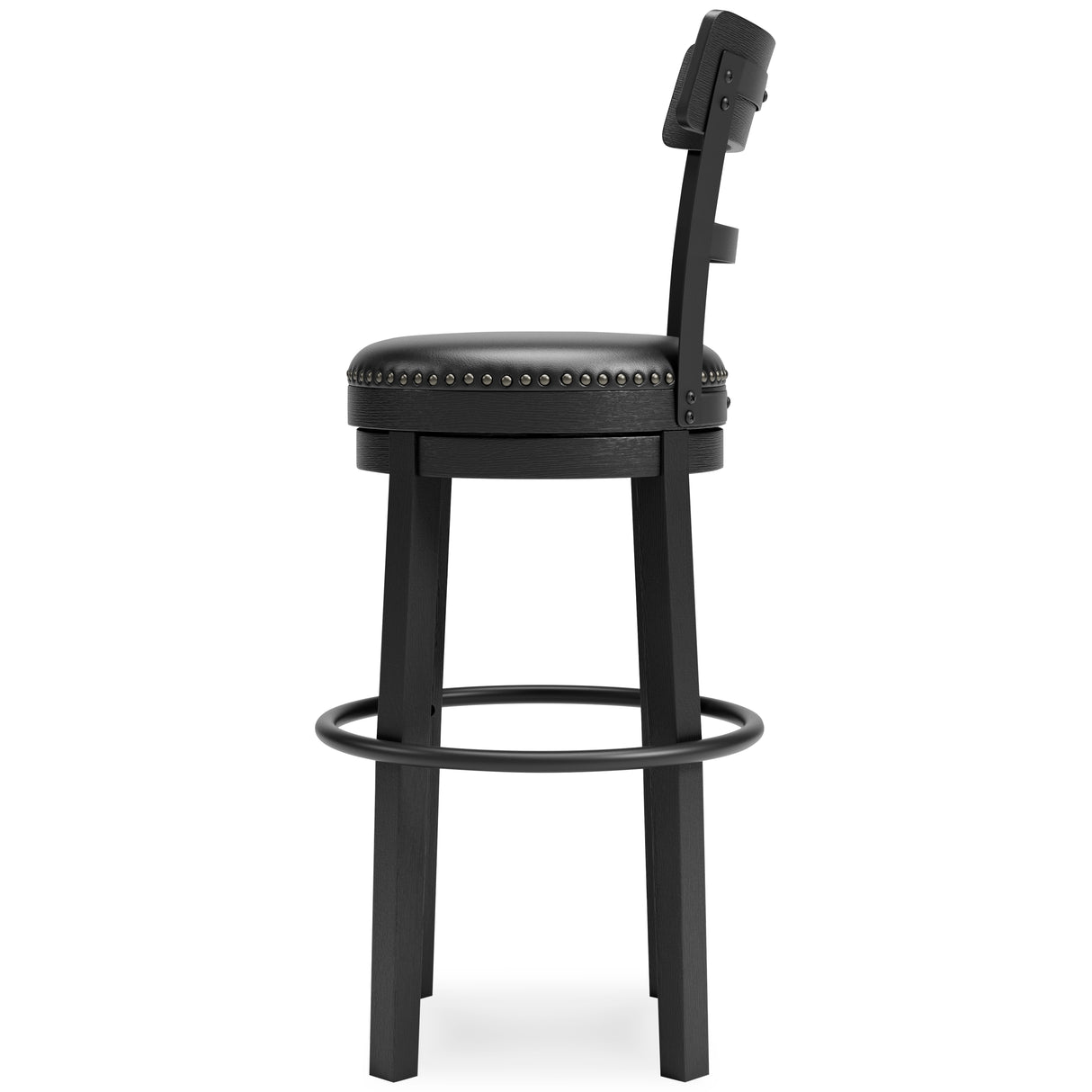 Valebeck Counter Height Bar Stool (Color: Black, Barstool Height: Pub/Bar Height)