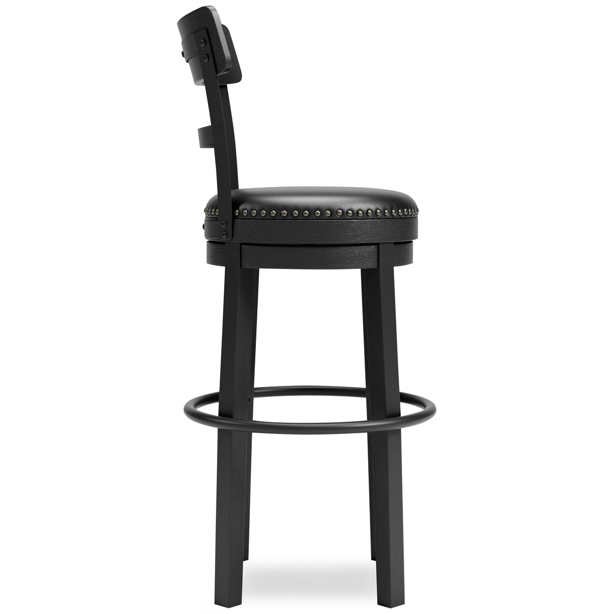 Valebeck Counter Height Bar Stool (Color: Black, Barstool Height: Pub/Bar Height)