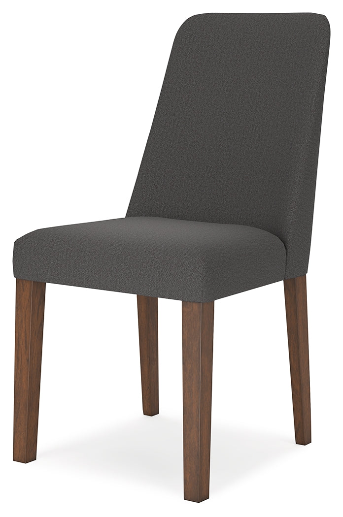Lyncott Dining Chair (Color: Charcoal/Brown)