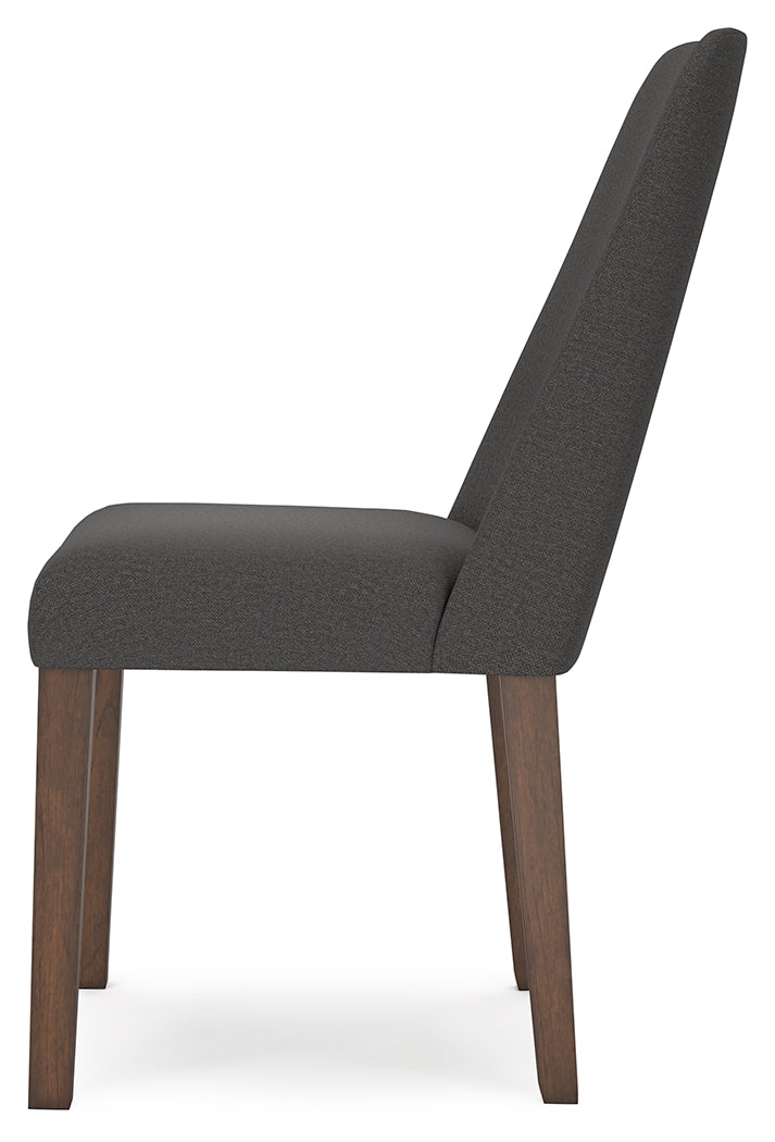 Lyncott Dining Chair (Color: Charcoal/Brown)