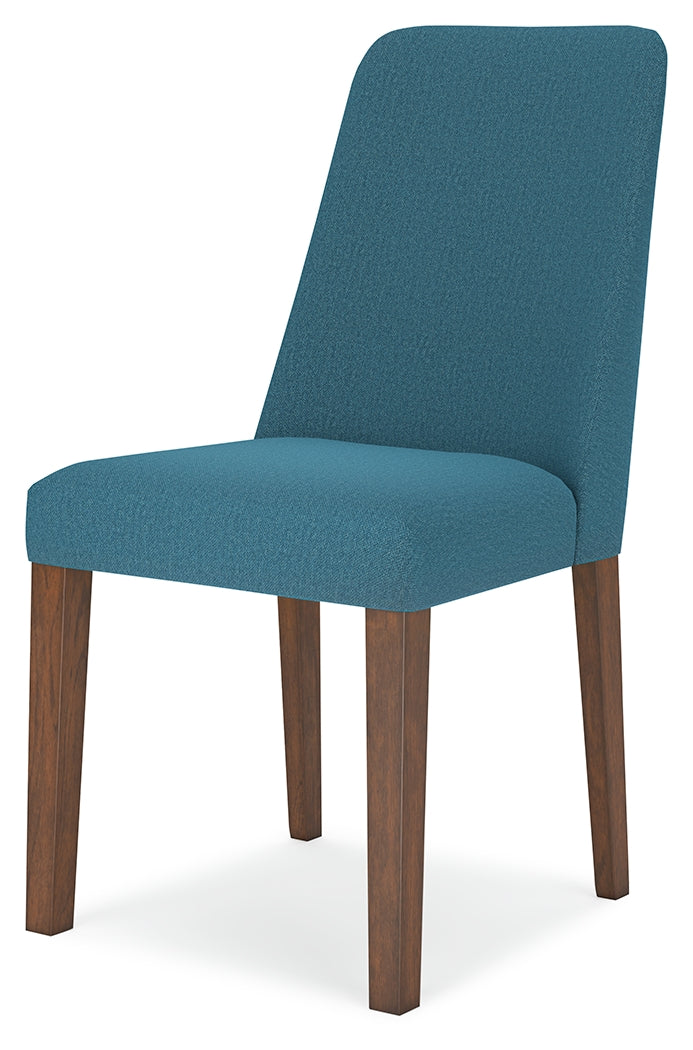 Lyncott Dining Chair (Color: Blue/Brown)
