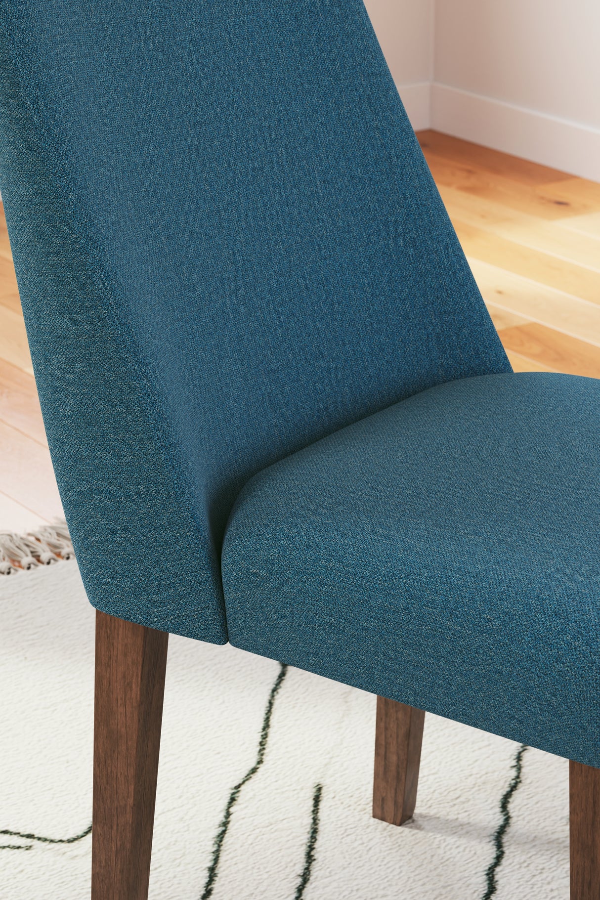 Lyncott Dining Chair (Color: Blue/Brown)