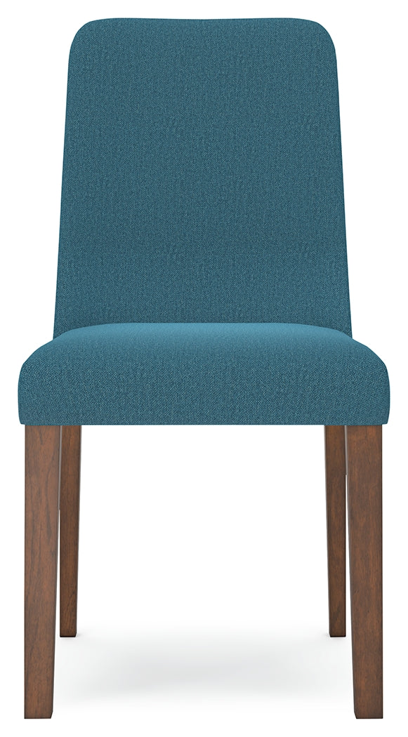 Lyncott Dining Chair (Color: Blue/Brown)