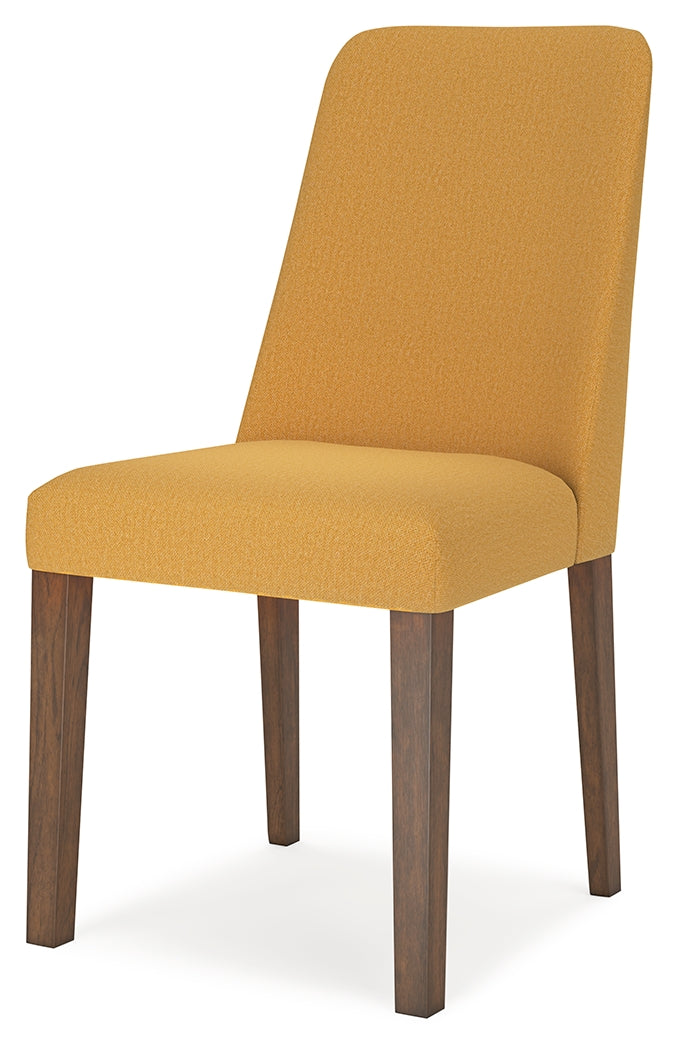 Lyncott Dining Chair (Color: Mustard/Brown)