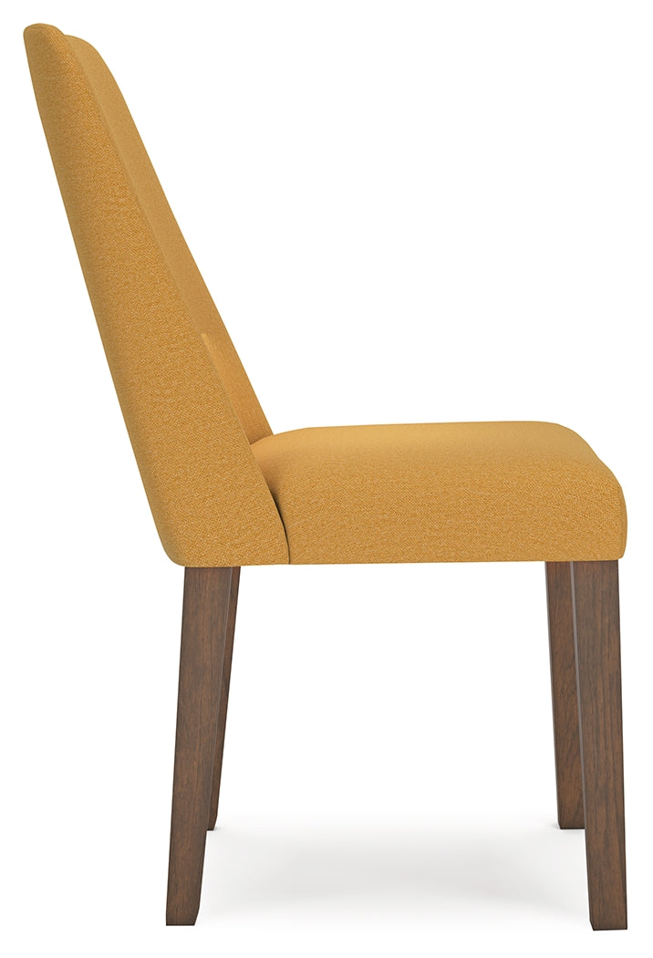 Lyncott Dining Chair (Color: Mustard/Brown)