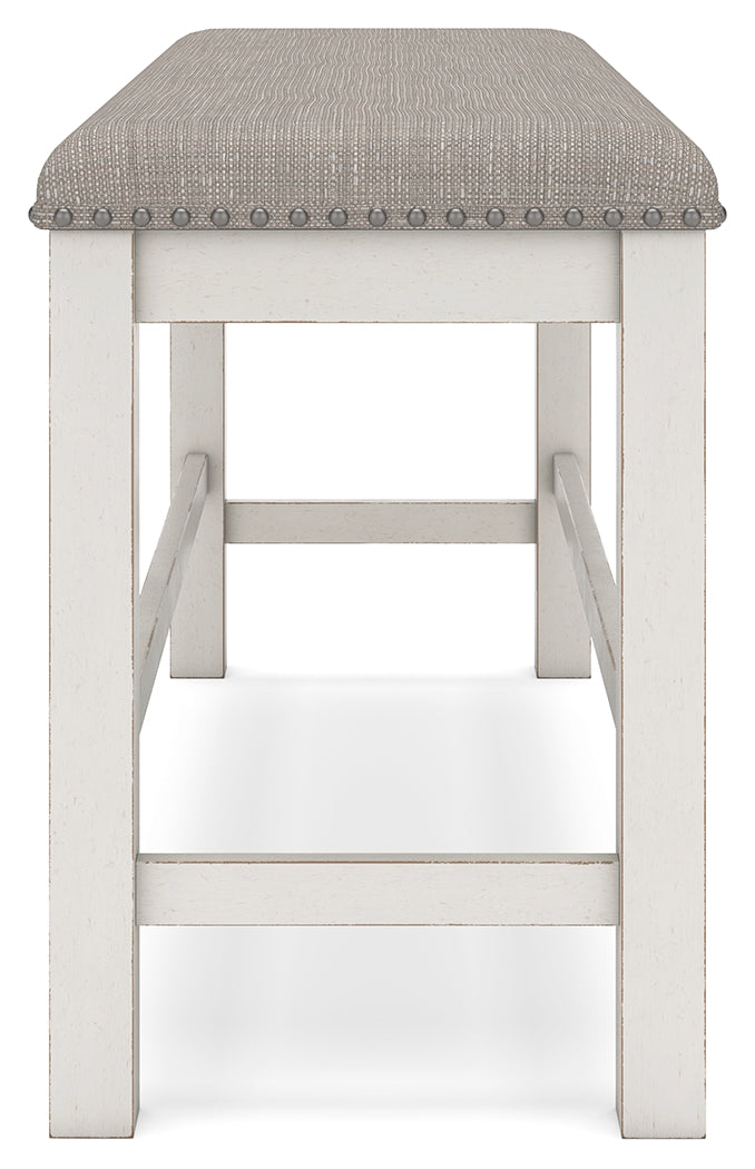 Robbinsdale 6-Piece Counter Height Dining Table and 4 Barstools and Bench (Counter Height Dining Extension Table, Counter Height Barstool, Counter Height Barstool, Counter Height Barstool, Counter Height Barstool, 49" Counter Height Dining Bench)