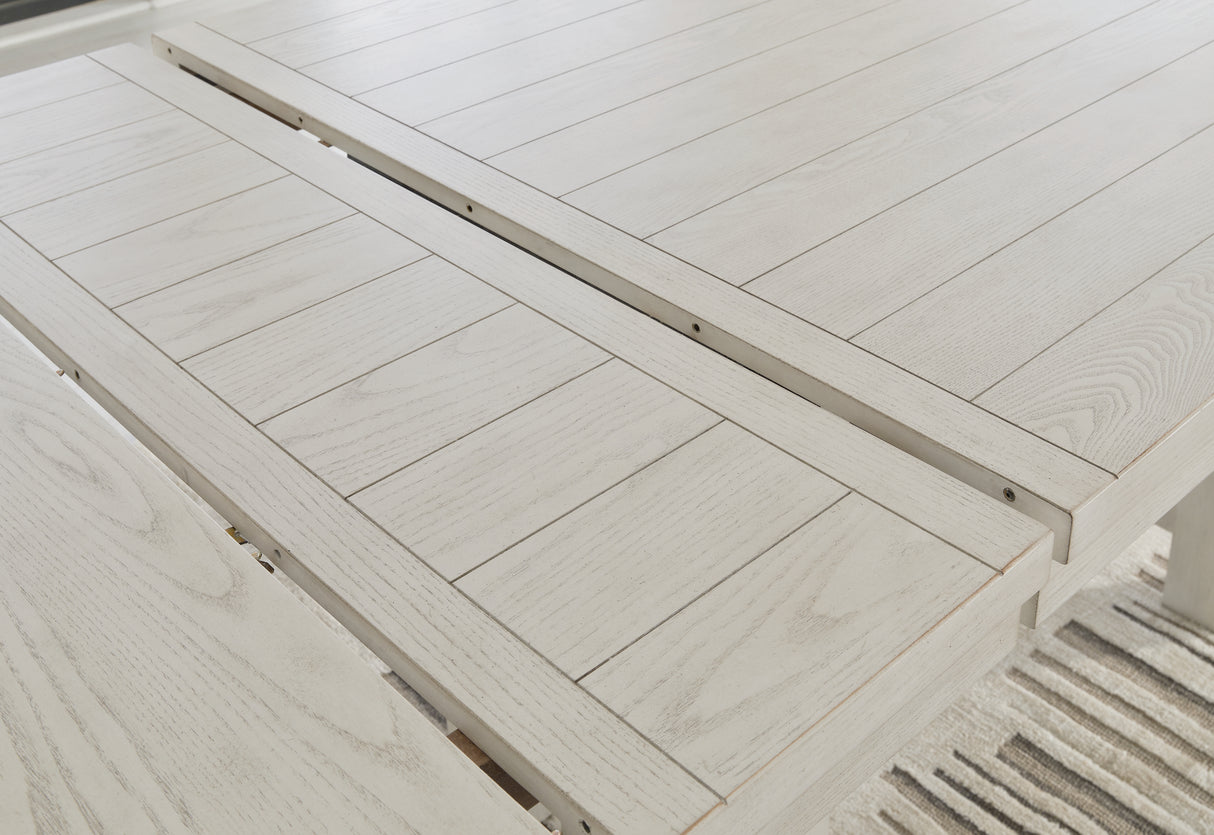 Robbinsdale 4-Piece Counter Height Dining Table and 2 Barstools and Bench (Counter Height Dining Extension Table, Counter Height Barstool, Counter Height Barstool, 49" Counter Height Dining Bench)