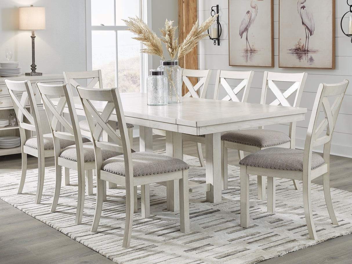 Robbinsdale 9-Piece Dining Table and 8 Chairs (Dining Chair, Dining Chair, Dining Chair, Dining Chair, Dining Chair, Dining Chair, Dining Chair, Dining Chair, Dining Extension Table)