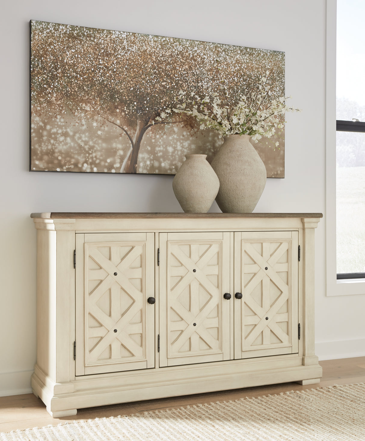 Bolanburg Dining Extension Table,10 Chairs and Server