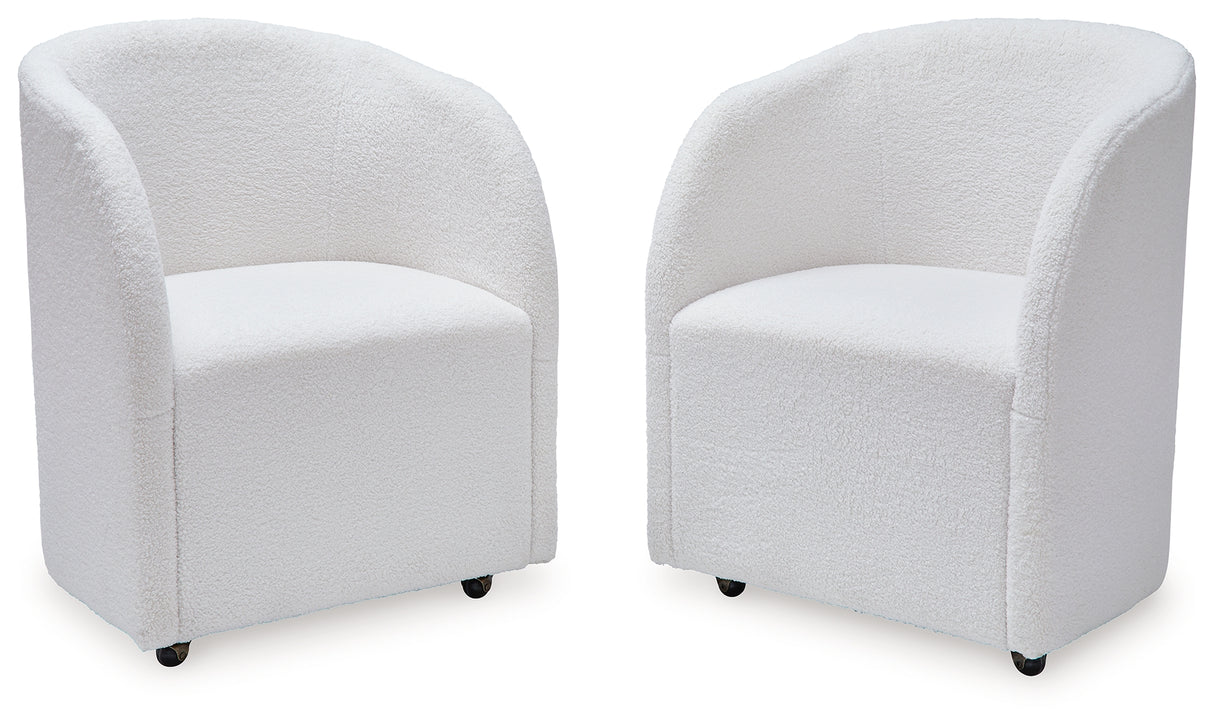 Rowanbeck 6-Piece Dining Table and 4 Chairs with Storage