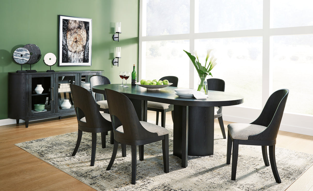 Rowanbeck 7-Piece Dining Table and 6 Chairs