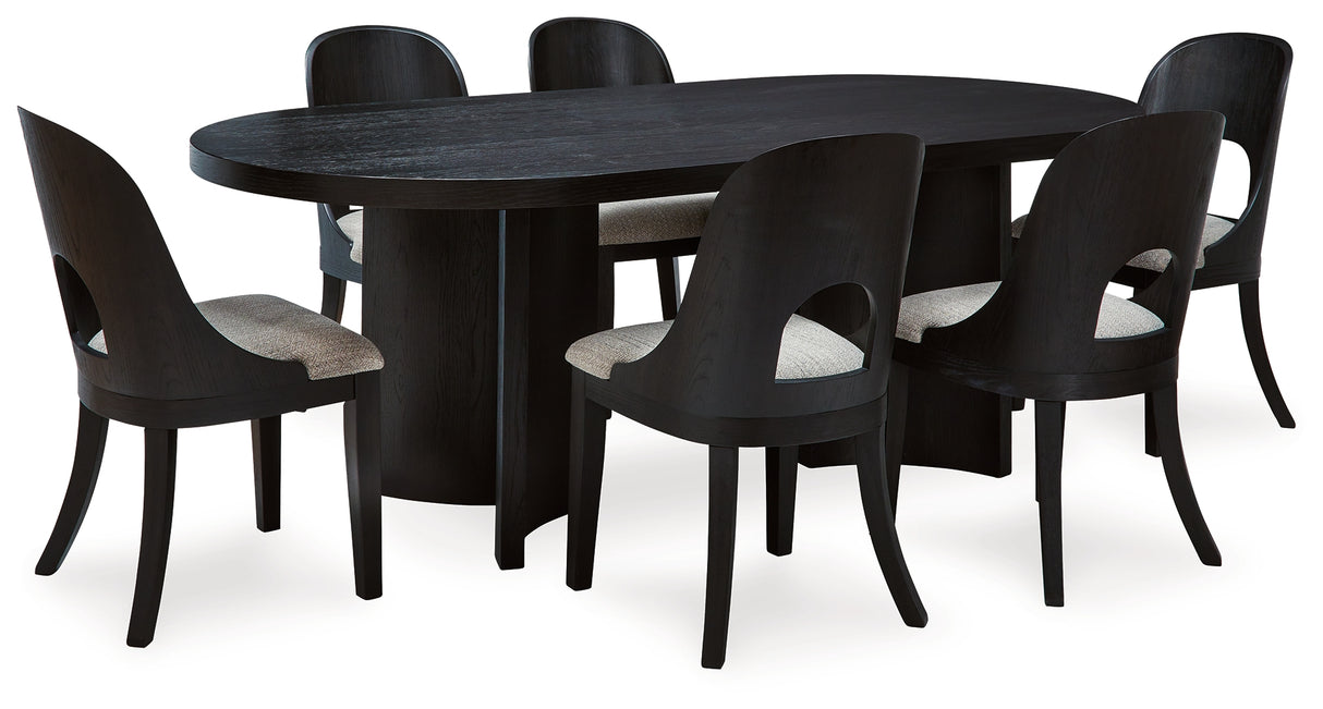 Rowanbeck 7-Piece Dining Table and 6 Chairs