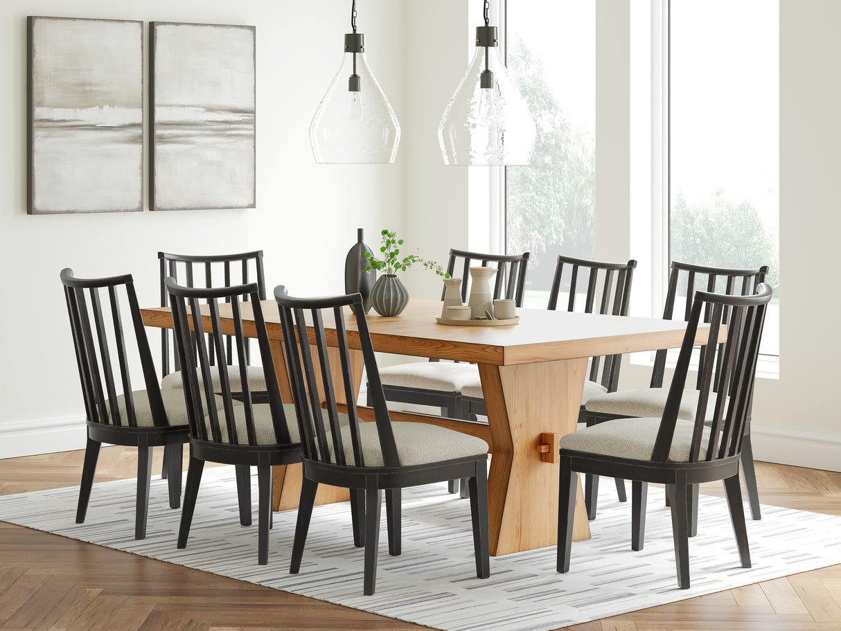 Galliden 9-Piece Dining Table and 8 Chairs (Dining Table, Dining Chair, Dining Chair, Dining Chair, Dining Chair, Dining Chair, Dining Chair, Dining Chair, Dining Chair)