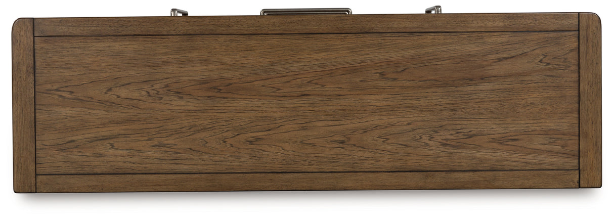 Cabalynn 6-Piece Counter Height Dining Table and 4 Barstools with Storage (Counter Height Barstool, Counter Height Barstool, Counter Height Barstool, Counter Height Barstool, Counter Height Dining Table, Dining Server)