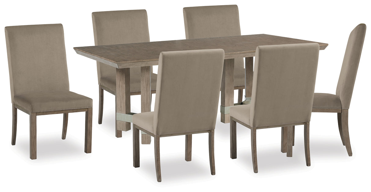 Chrestner Dining Table and 6 Chairs