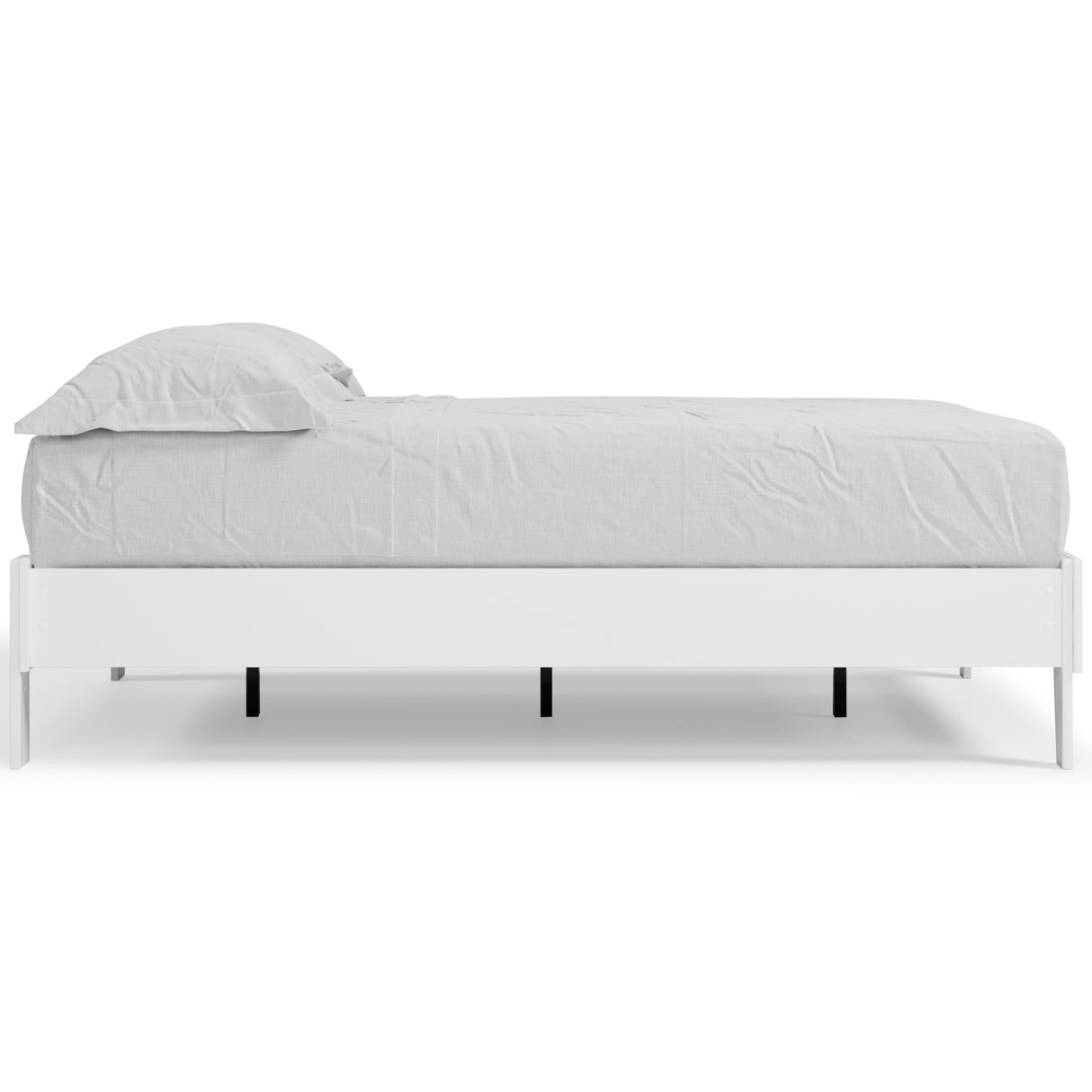 Piperton 2-Piece Twin Platform Bed with Mattress (Twin Platform Bed, 8 Inch Chime Innerspring Twin Mattress in a Box)