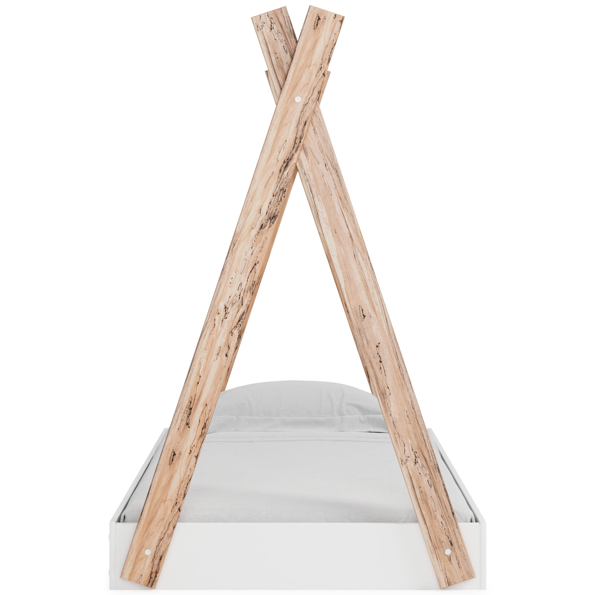 Piperton 4-Piece Twin Tent Bed with Dresser and 2 Nightstands (Twin Tent Complete Bed in Box, Dresser, Nightstand, Nightstand)