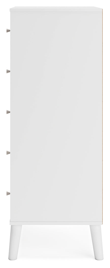 Piperton Chest of Drawers (Color: Two-tone Brown/White)