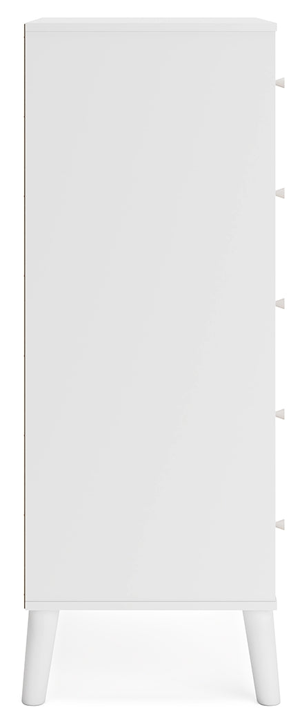 Piperton Chest of Drawers (Color: Two-tone Brown/White)