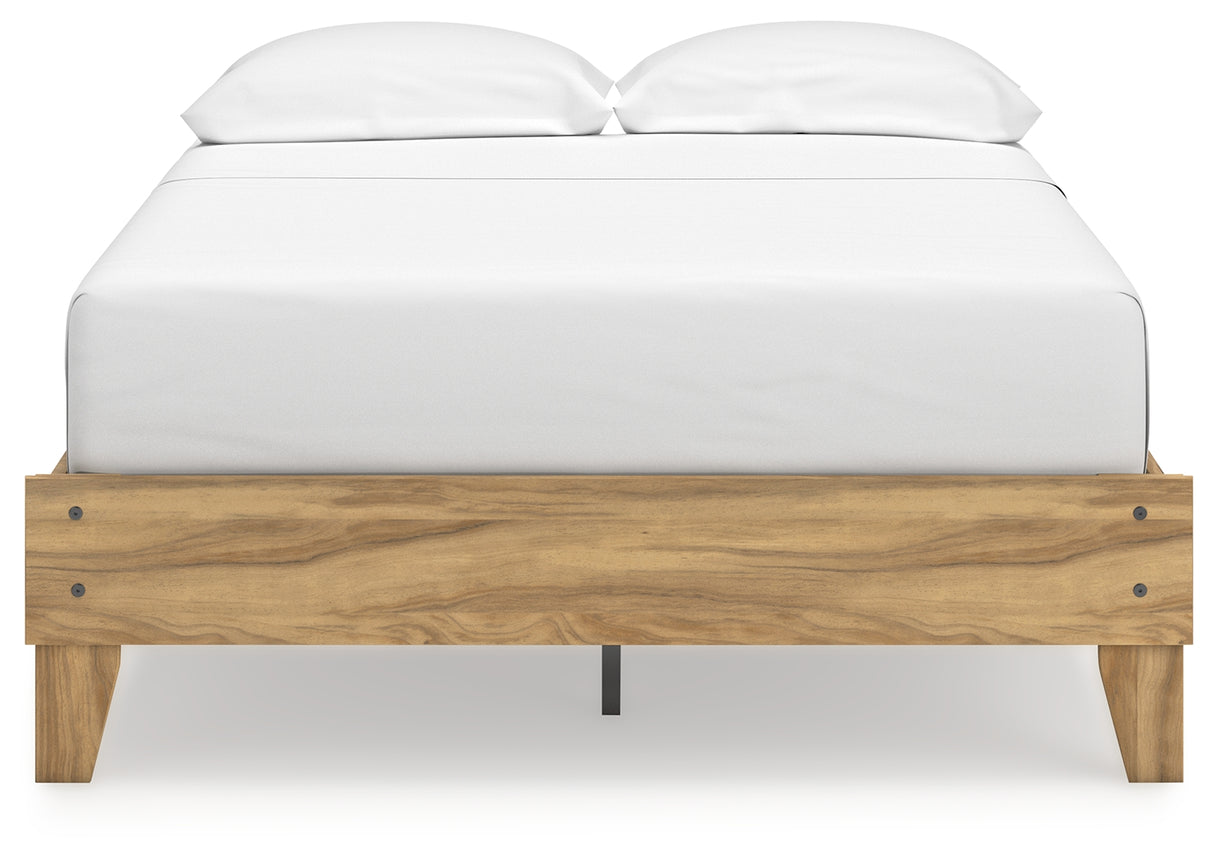 Bermacy 2-Piece Full Platform Bed with Dresser (Full Platform Bed, Dresser)