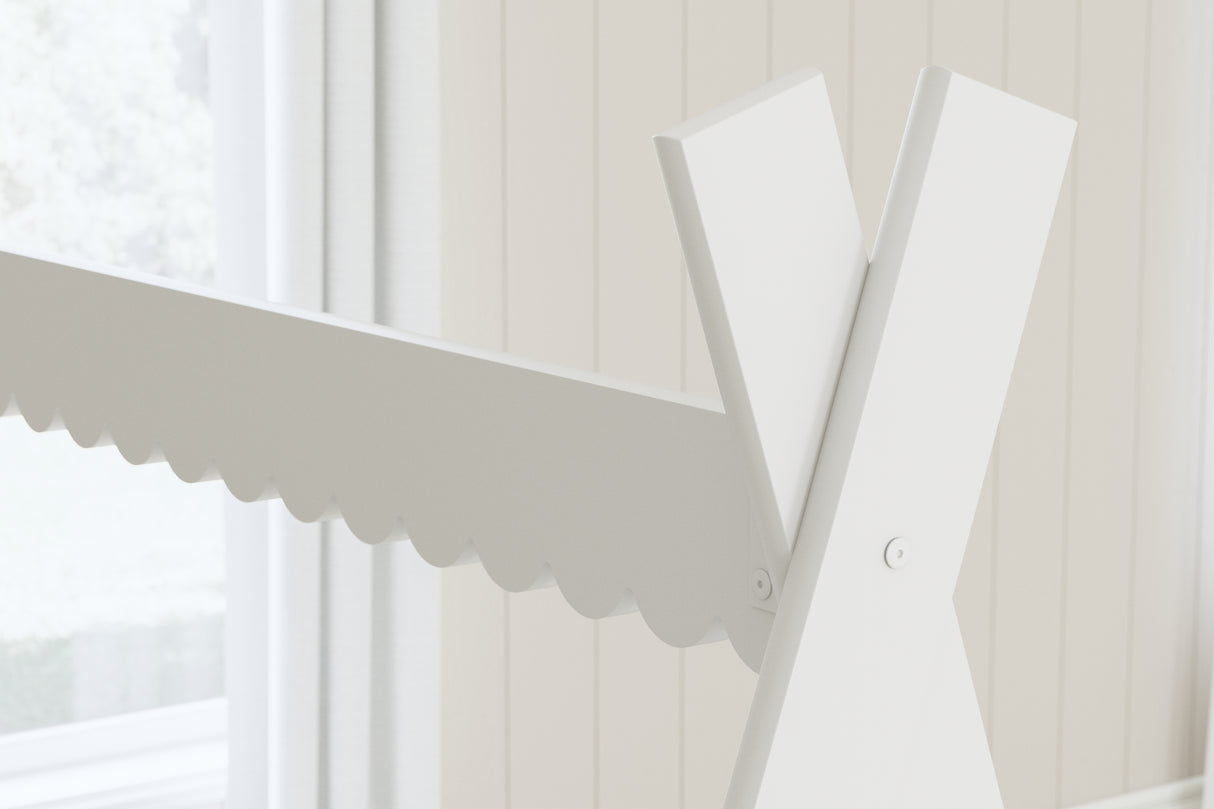 Hallityn 4-Piece Twin Tent Bed with Dresser and 2 Nightstands (Twin Tent Bed, Dresser, Nightstand, Nightstand)