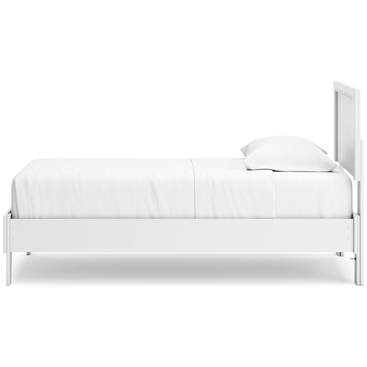 Hallityn 4-Piece Twin Panel Platform Bed with Dresser and Chest (Twin Platform Bed, Twin Panel Headboard, Dresser, Chest of Drawers)