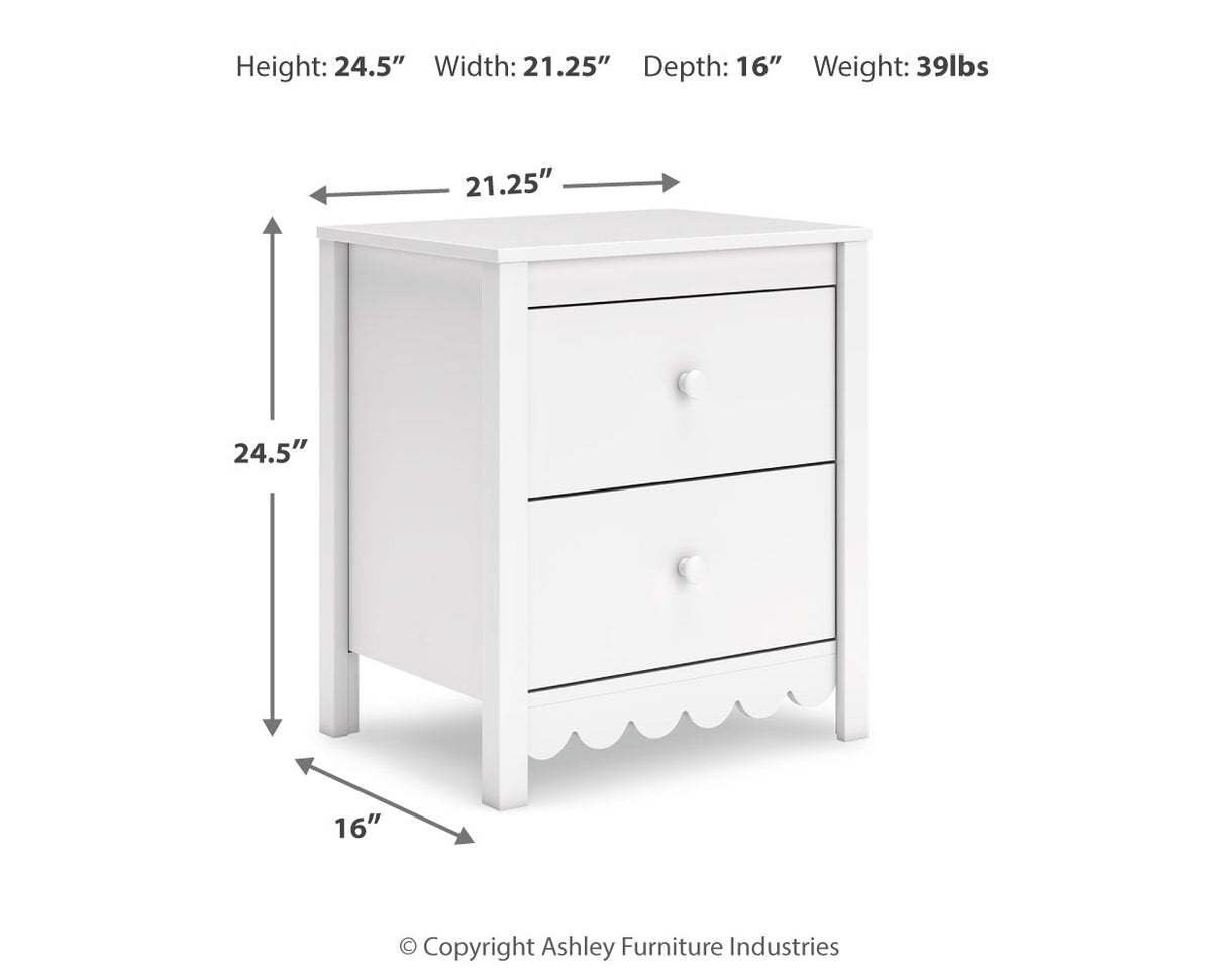 Hallityn 3-Piece Twin Panel Headboard with Dresser and Nightstand (Twin Panel Headboard, Dresser, Nightstand)