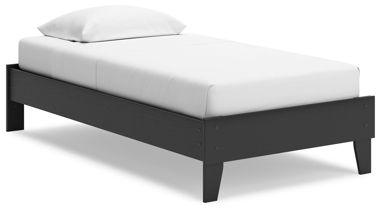 Socalle 3-Piece Twin Platform Bed with Dresser and Chest (Twin Platform Bed, Dresser, Chest of Drawers)