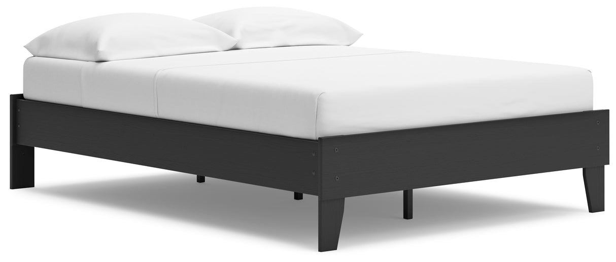 Socalle 3-Piece Full Platform Bed with Dresser and Chest (Full Platform Bed, Dresser, Chest of Drawers)