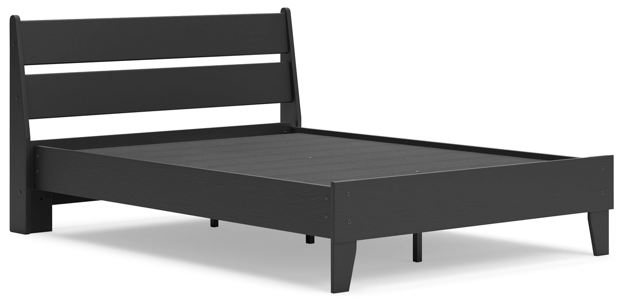 Socalle 5-Piece Full Panel Platform Bed with Dresser and 2 Nightstands (Full Platform Bed, Full Panel Headboard, Dresser, Nightstand, Nightstand)