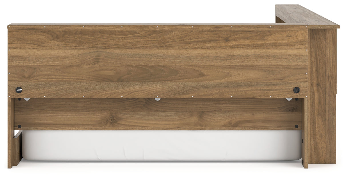 Deanlow Twin Bookcase Storage Bed (Bed Size: Full)