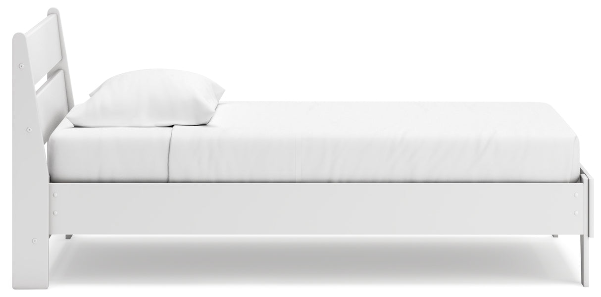 Socalle 5-Piece Twin Panel Platform Bed with Dresser and 2 Nightstands (Twin Platform Bed, Twin Panel Headboard, Dresser, Nightstand, Nightstand)