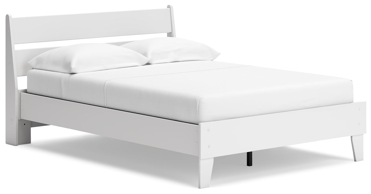 Socalle 3-Piece Full Panel Platform Bed with Dresser (Full Platform Bed, Full Panel Headboard, Dresser)