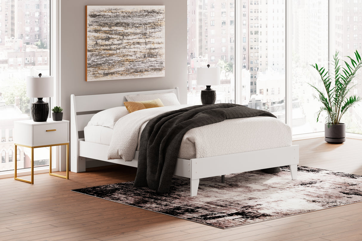 Socalle 4-Piece Queen Panel Platform Bed with Dresser and Nightstand (Queen Platform Bed, Queen Panel Headboard, Dresser, Nightstand)