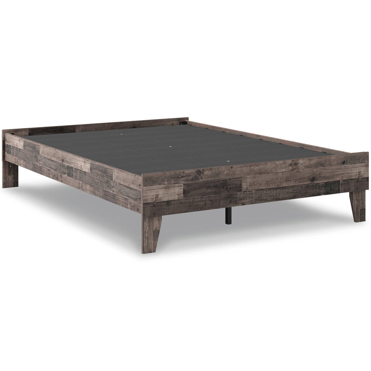 Neilsville 2-Piece Full Platform Bed with Mattress (Full Platform Bed, Chime 12 Inch Memory Foam Full Mattress in a Box)