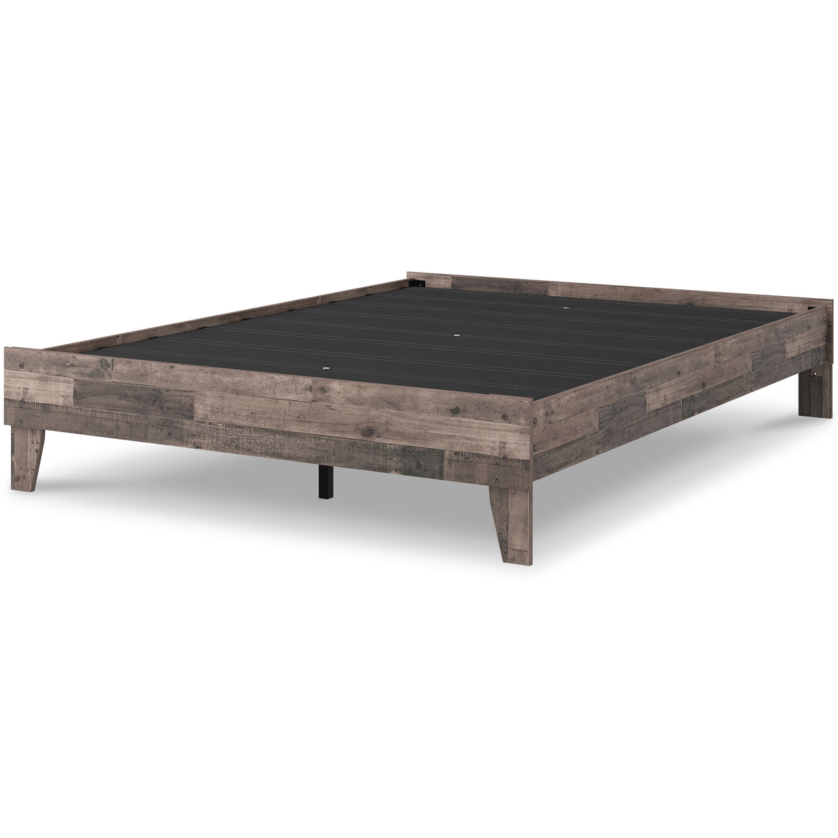 Neilsville 2-Piece Queen Platform Bed with Mattress (Queen Platform Bed, Chime 10 Inch Hybrid Queen Mattress in a Box)