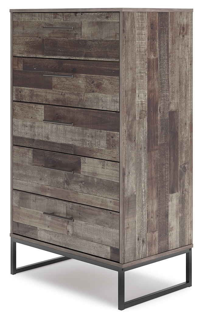 Neilsville Chest of Drawers (Color: Multi Gray)