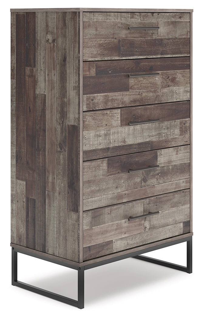 Neilsville Chest of Drawers (Color: Multi Gray)