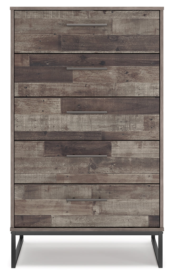 Neilsville Chest of Drawers (Color: Multi Gray)