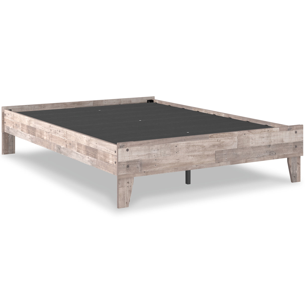 Neilsville 2-Piece Full Platform Bed with Mattress (Full Platform Bed, 10 Inch Chime Memory Foam Full Mattress in a Box)