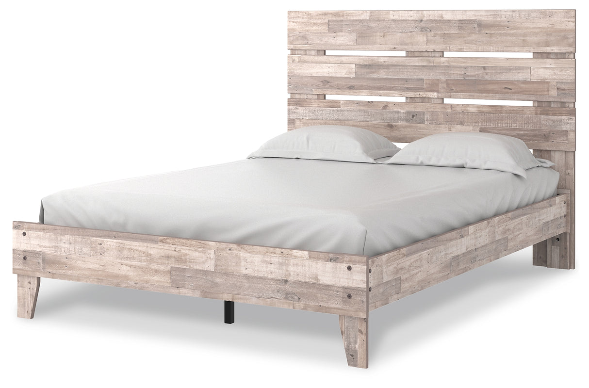 Neilsville 3-Piece Queen Platform Bed with Dresser (Queen Platform Bed, Queen Panel Headboard, Dresser)